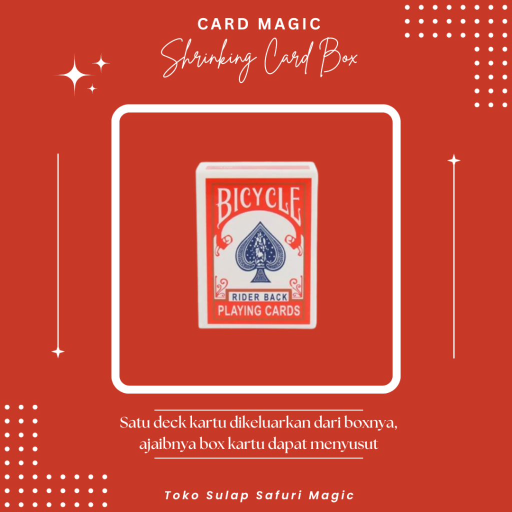 Alat Sulap Shrinking Card Box - Sulap Kartu - Kartu Sulap - Trik Sulap - Toko Sulap