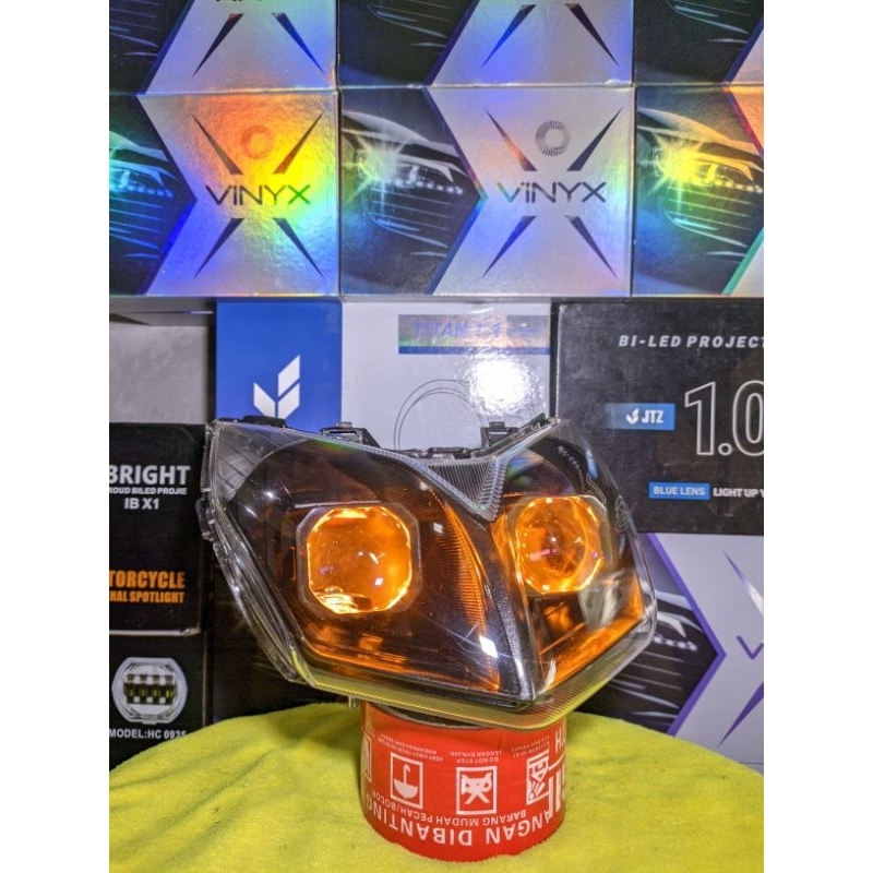 BILED MATRIX HEADLAMP BILED LAMPU UTAMA BILED MATRIX X1 DOUBLE SUPRA X 125 HELM IN (KYZ)