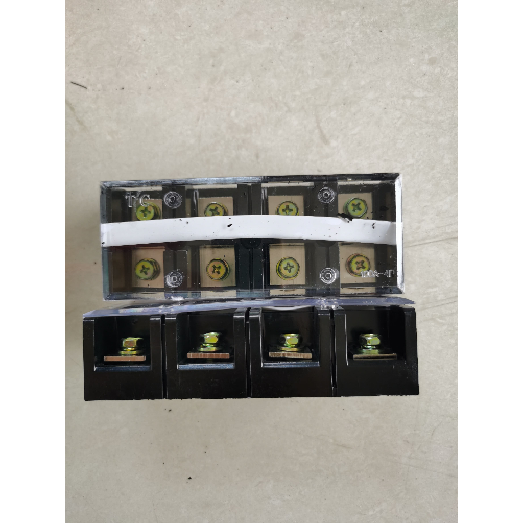 Terminal Block 100A 4P - Terminal Block Kaca TC-1004