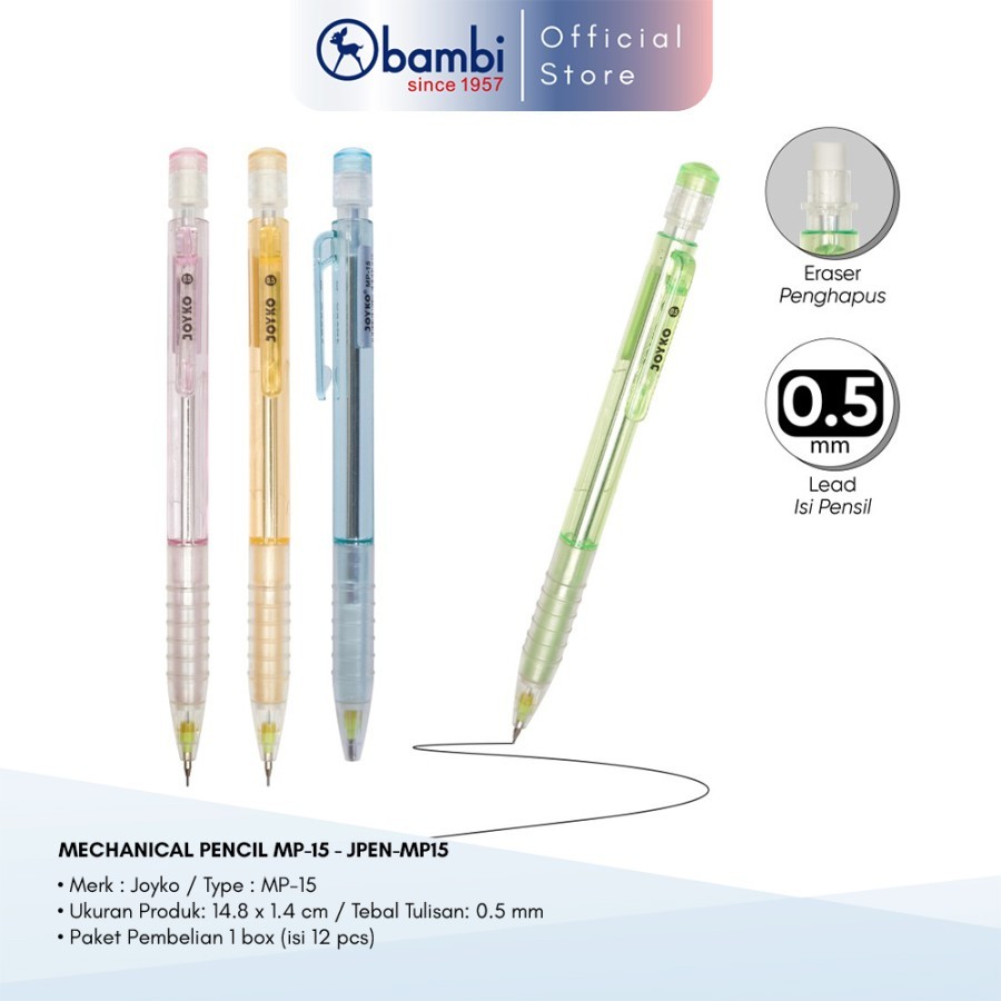

Bambi x Joyko Pensil Mekanik Edisi Mechanical Pencil Original