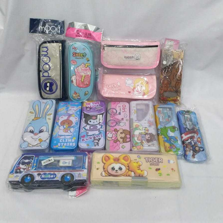 

[PREMIUM] Kotak Pensil Anak Kartun / Tempat Pensil Multifungsi Cute - Cocok Untuk Anak Sekolah - WNN Shop Murah Lebay