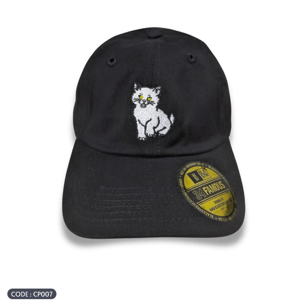 Blackstar Clothing Company Topi Polo Cap Cat Black CP007