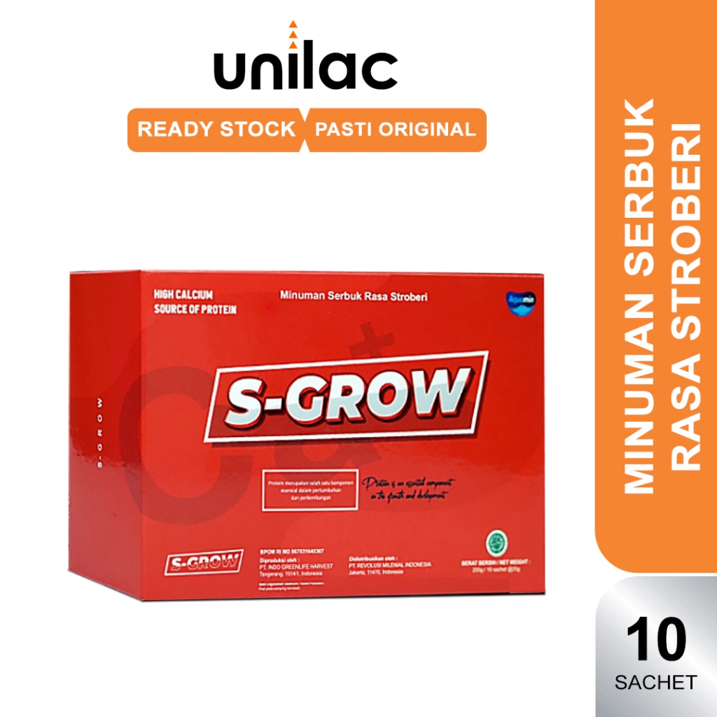 SGROW Susu Peninggi Badan Terbaik Untuk Remaja Dan Dewasa 1 Box - S GROW Peninggi Badan S-GROW
