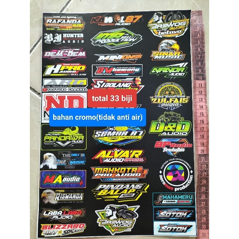 

STIKER SOUND | STIKER AUDIO | STIKER SOUNDSYSTEM | STIKER PACK | STIKER CROMO | STIKER PACK 33 PCS