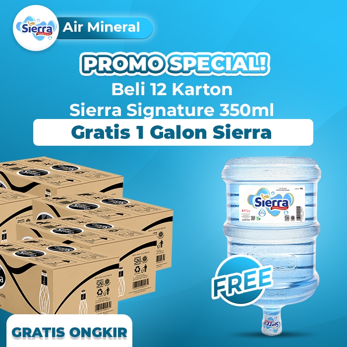 

Sierra Signature 350ml (12 Karton Gratis 1 Galon Sierra 19 L)