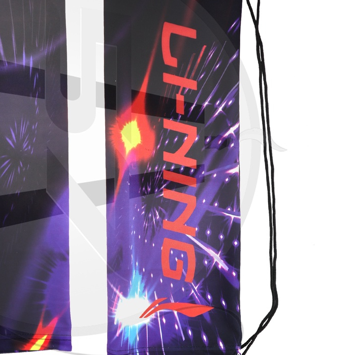 Tas Raket Kain Serut Lining Print 3D