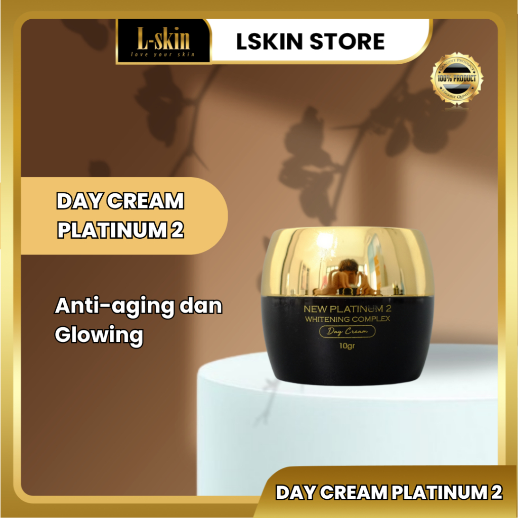 L-SKIN ❘ Day cream platinum 2 Glow & Anti Aging Skincare Brightening Collagen Lskin
