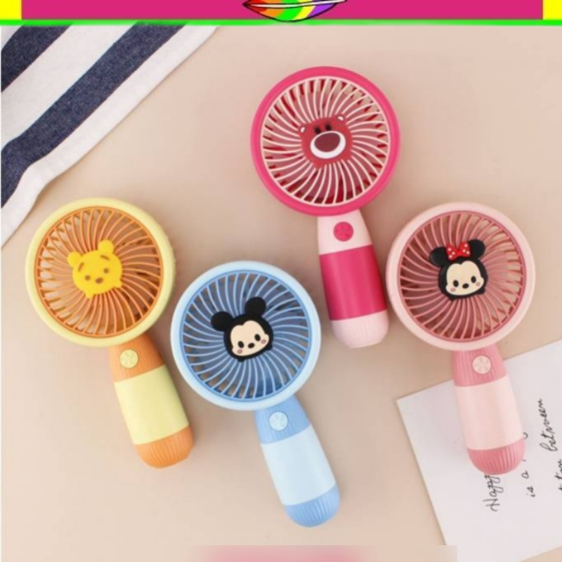 KIPAS ANGIN LOTSO POOH MIKI | MIKEY MOUSE | MINI MOUSE | POOH | LOTSO | MINI USB FAN | PORTABLE FAN 