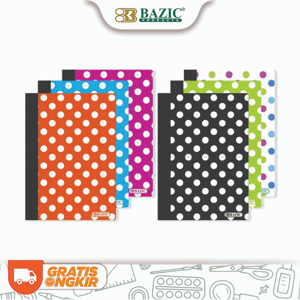 

Notebook Poly Cover Polkadot 5" x 7" - Buku Tulis