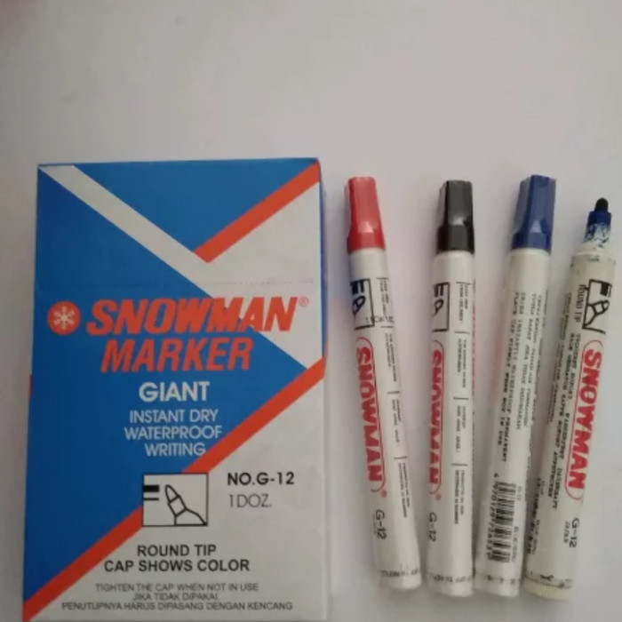 

Spidol SNOWMAN MARKER PERMANEN G-12 ( LSN )