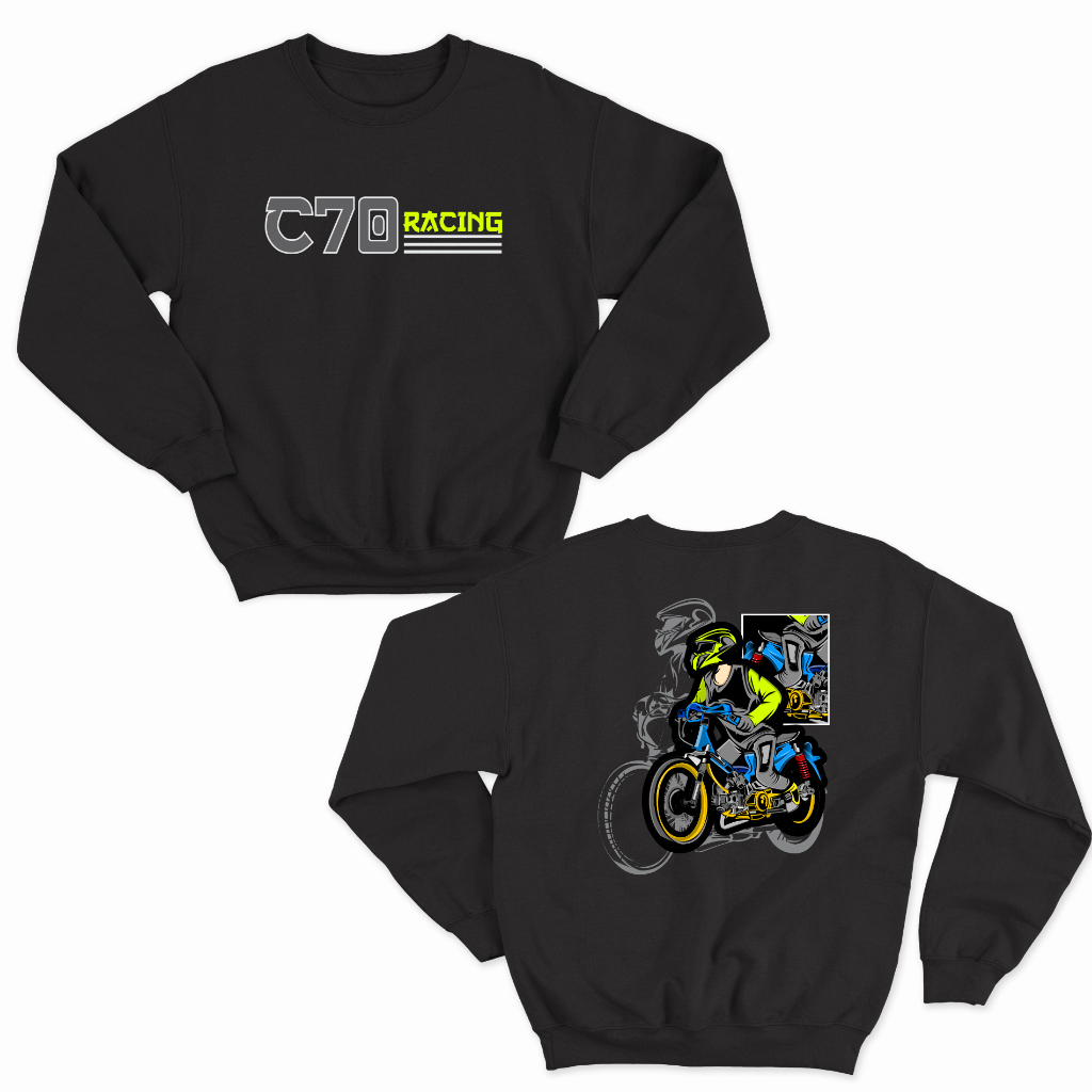 JAKET SWEATER MOTOR C70 RACING BIG SIZE JUMBO