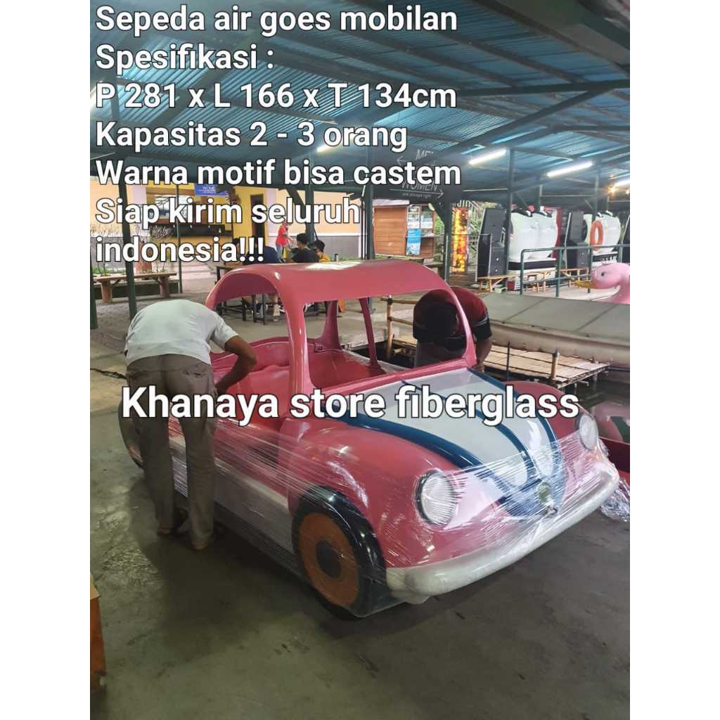 Sepeda air goes wisata,sepeda air bebek,perahu mobilan goes,perahu goes mobilan fiberglass
