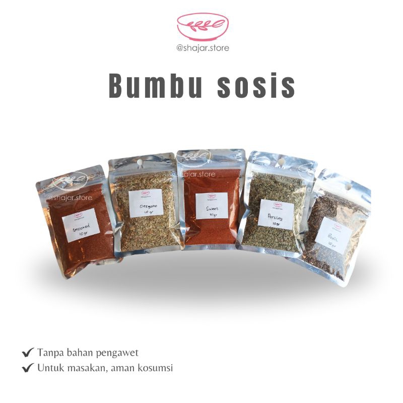 

Bumbu sosis 10gr//organik