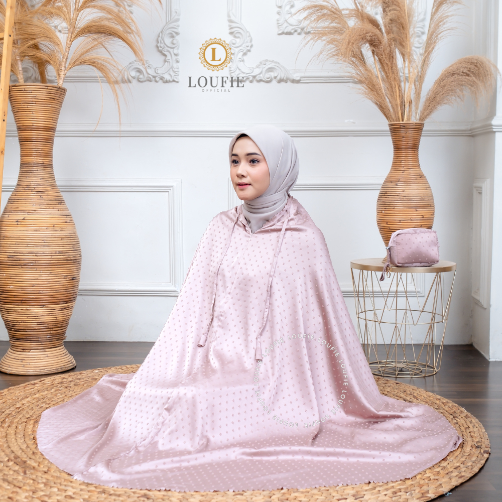 Loufie - Mukena Dewasa Silk Uragiri Laser Cut Dania Mewah