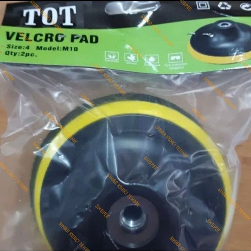 Tatakan Amplas Gerinda / Pad Perekat Amplas 4" inch / Gerinda Tangan