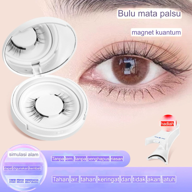 EM Magnetic Eyelashes Bulu Mata Magnetic Dengan Penjepit Natural Bulu Mata Natural Eyelashes Korea L