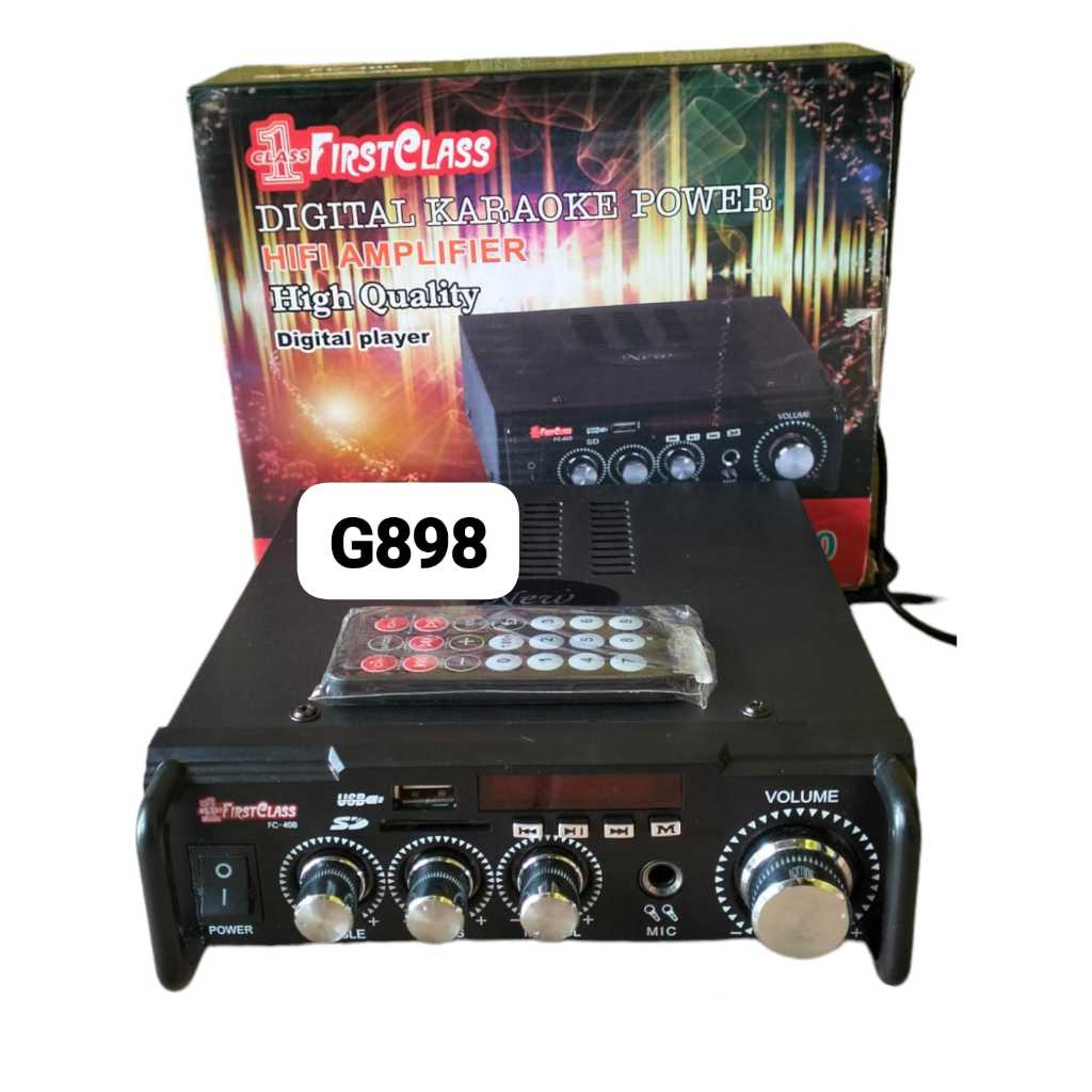 G898 AMPLIFER MINI DIGITAL KARAOKE POWER HIFI AMPLI HIGH QUALITY DIGITAL PLAYER USB SD BLUETOOTH DAN