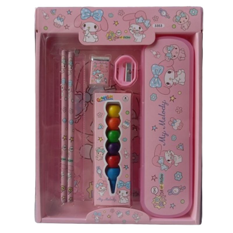 

Kotak pensil anak set 7 in karakter kuromi Alat tulis perlengkapan sekolah anak karakter