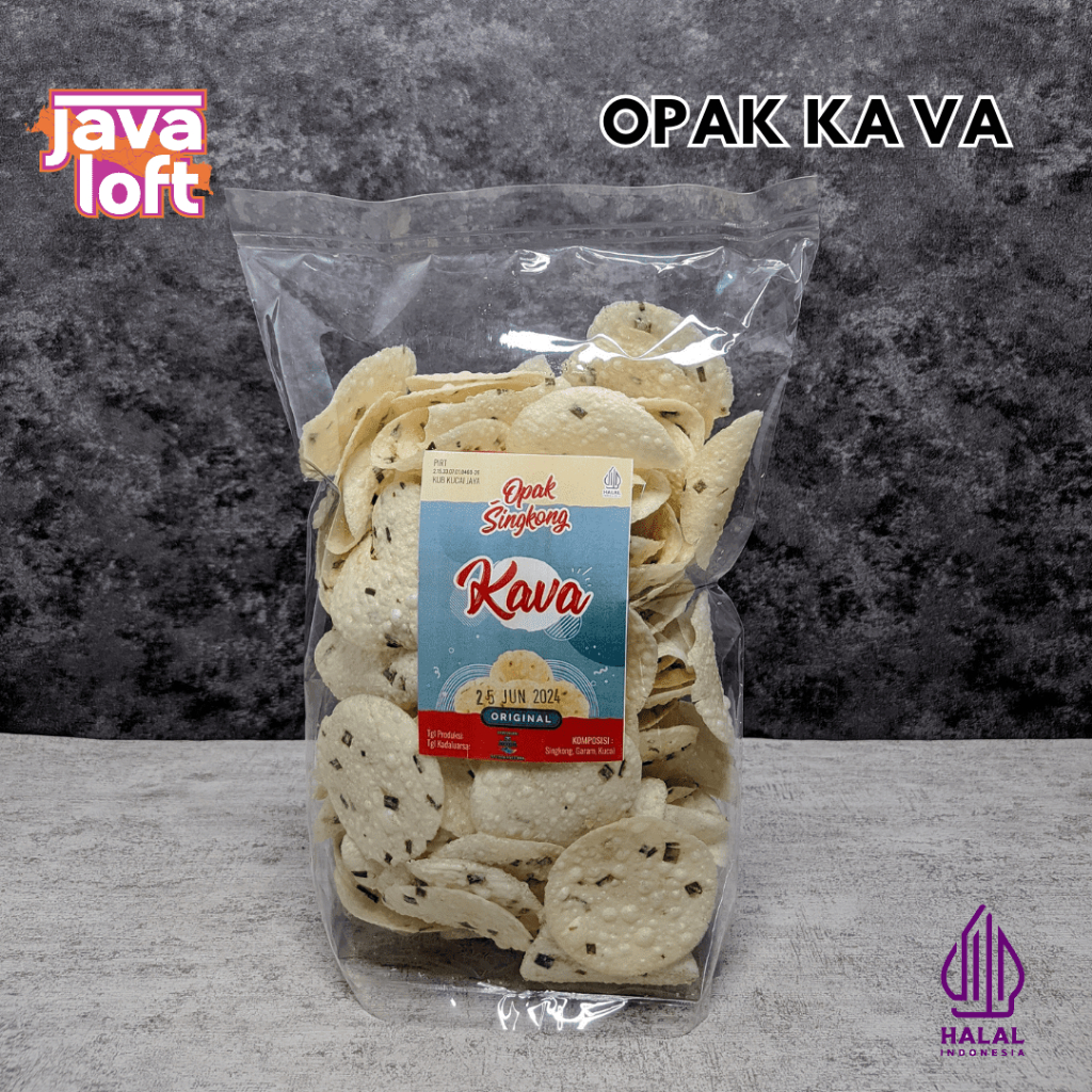 

Opak Singkong Kava Cemilan Keripik Singkong Rasa Original Khas Wonosobo Gurih Renyah