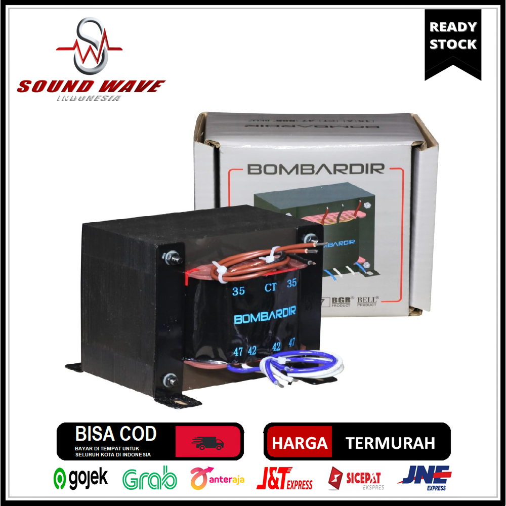 TRAFO BOMBARDIR 20A CT 47V KOTAK BLACK BGR BELL