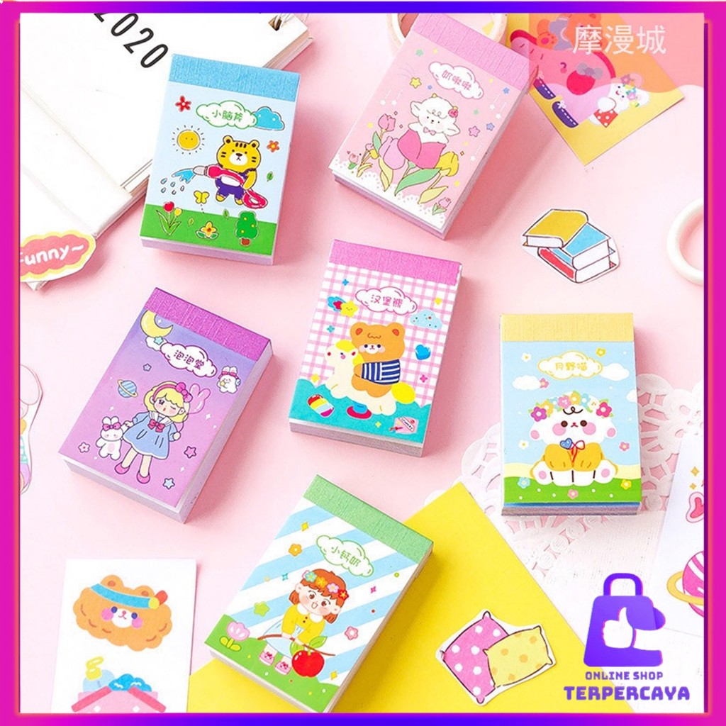 

OST Buku Diary Stiker Mini DIY Jurnal Planner Dekorasi Scrapbooking Alat Tulis Sekolah 24Lembar Stiker Buku Momo Mini 24 Lembar Sticker Note Book Washi Karakter