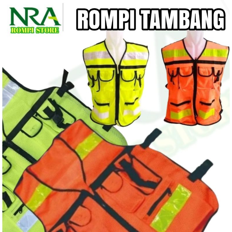 Rompi Tambang, Rompi Tambang Safety untuk Pria, Rompi Tambang Batu bara, Rompi tambang keren, Rompi 