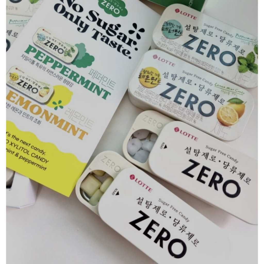 

Lotte Zero Candy Permen Sugar Free Japan Korea Bebas Gula/Sugar Free