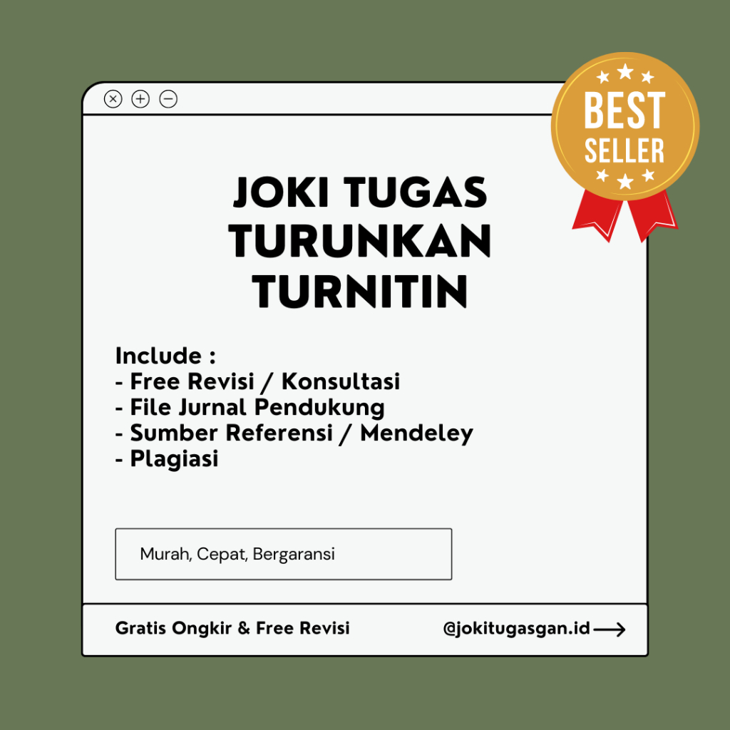 JOKI TUGAS TURUNKAN TURNITIN | ARTIKEL | JURNAL | MAKALAH DLL