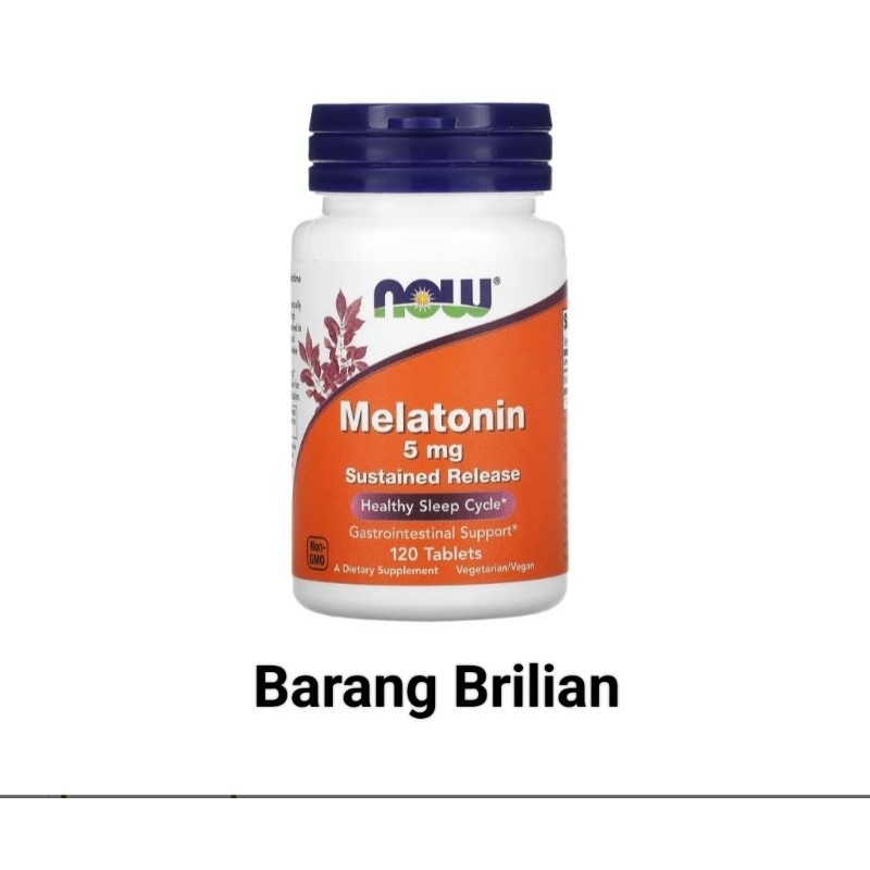 Now Melatonin 5 mg Healthy Sleep Cycle