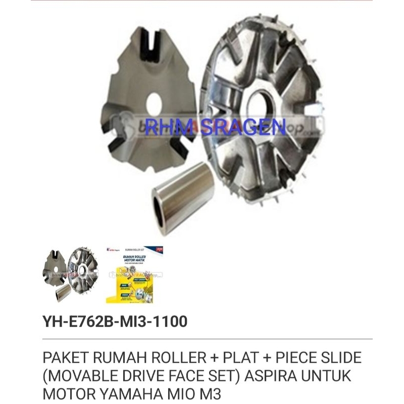 rumah roller Mio M3 merk aspira