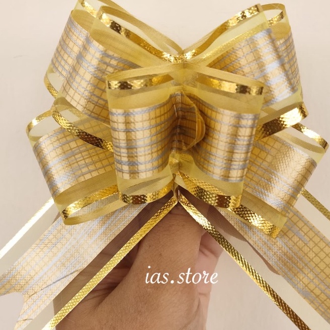 

Boom isi 1pcs Premium Pita Tarik 32mm Motif Lace Gold Silver