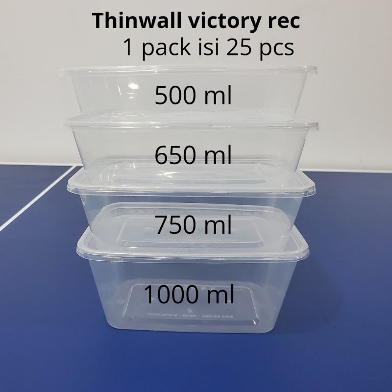 THINWALL REC 1000 ML 500 ML  650 ML 750 ML / THINWALL ViCTORY / THINWALL REC / KOTAK MAKAN BENING