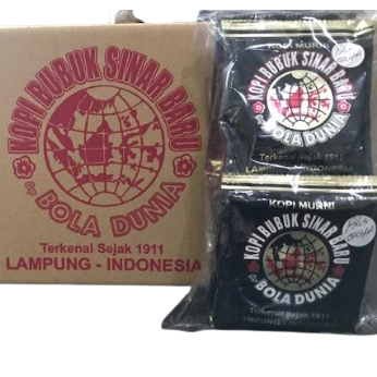 

Kopi Sachet Sinar Baru Cap Bola Dunia Plus Gula Renceng 21 gr (Isi : 10 sachet x 21 gram)
