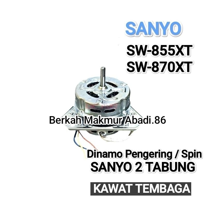Dinamo Pengering Mesin Cuci SANYO SW 855XT Sanyo SW 870XT SW-855XT SW-870XT Motor Spin Pengering 2 T