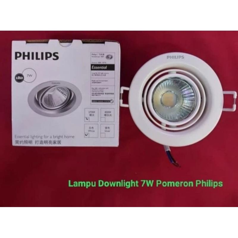 Lampu Downlight Spotlight Philips Pameron 3 watt 5 watt 7Watt 2700k/4000k