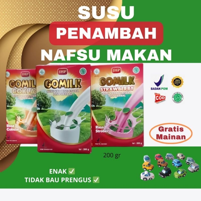 

SUSU GOMILK SUSU KAMBING ETAWA BUBUK ORIGINAL PLUS HERBAL 100% PENAMBAH NAFSU MAKAN