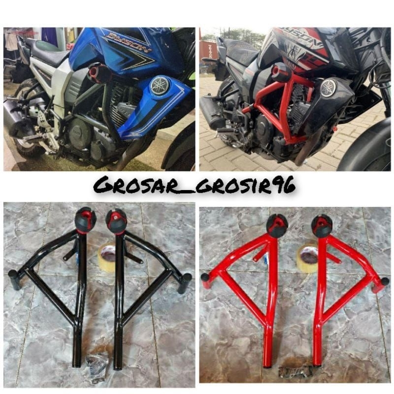 Crashbar Yamaha Byson karbu atau aksesoris bodi motor