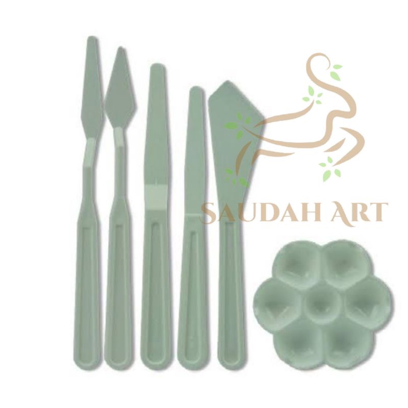 

MURAH palette knife set palet knife pisau lukis BUTTERFLY isi 6 pcs