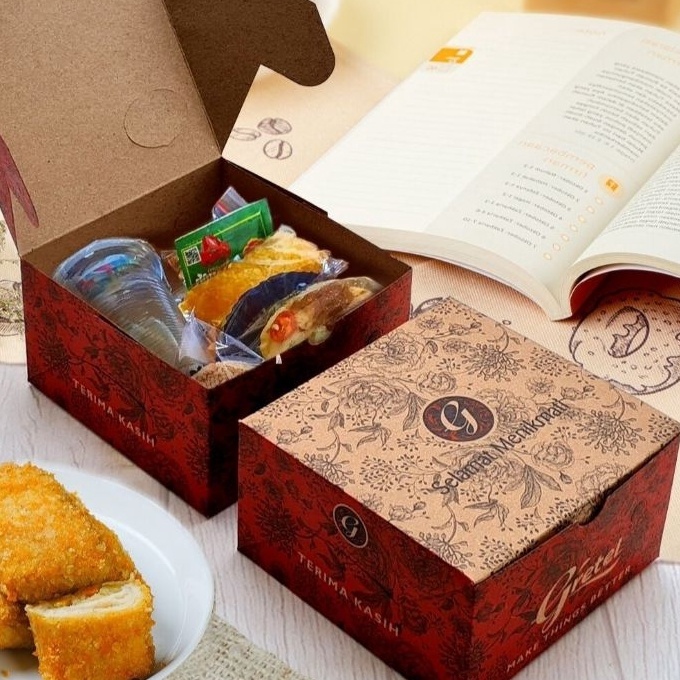 

KI3 isi 5 dus snack gretel gs brown dus kue ukuran 12x12 12x14 12x16