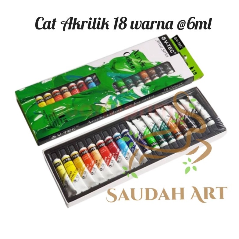 

HOT PRODUCT Cat AkrilikAcrylic 18 warna 6ml VTec 618A