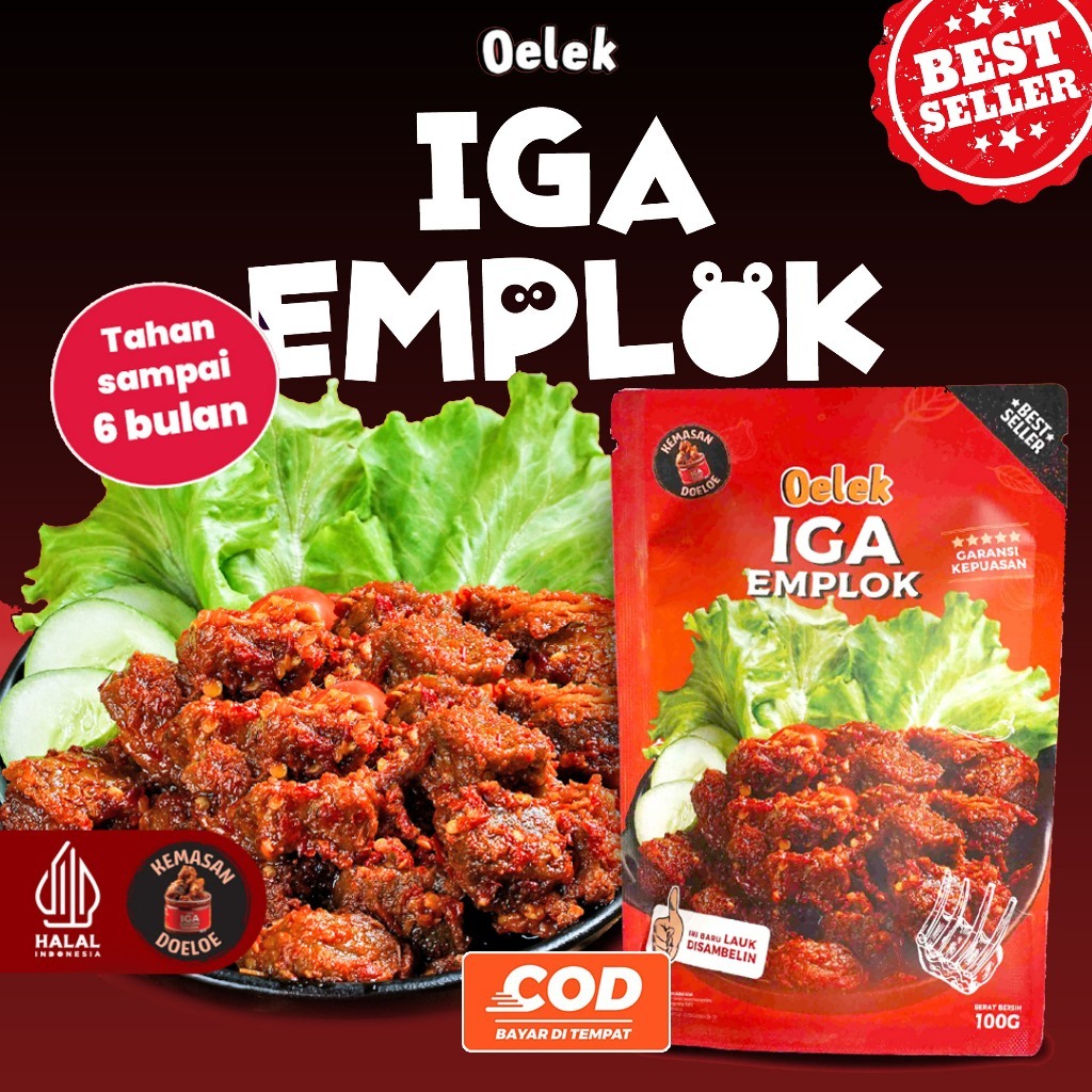 

Iga Emplok Oelek (100gr) / Iga Mercon / Iga Sambal / Oseng Iga