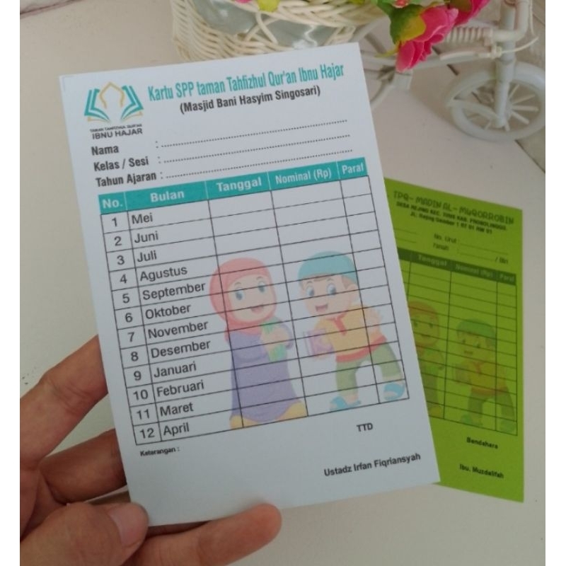 

Kartu iuran cetak bolak balik uk16,5cm x 10,5cm WAJIB BACA DESKRIPSI