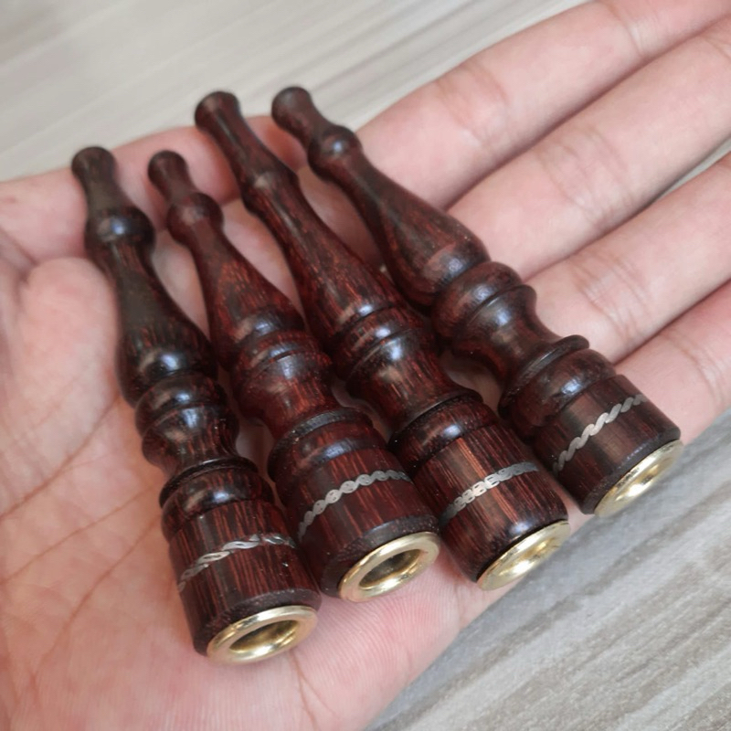 once pipa roro kayu galih asem - padudan premium ukir dibawah gg panjang 8cm