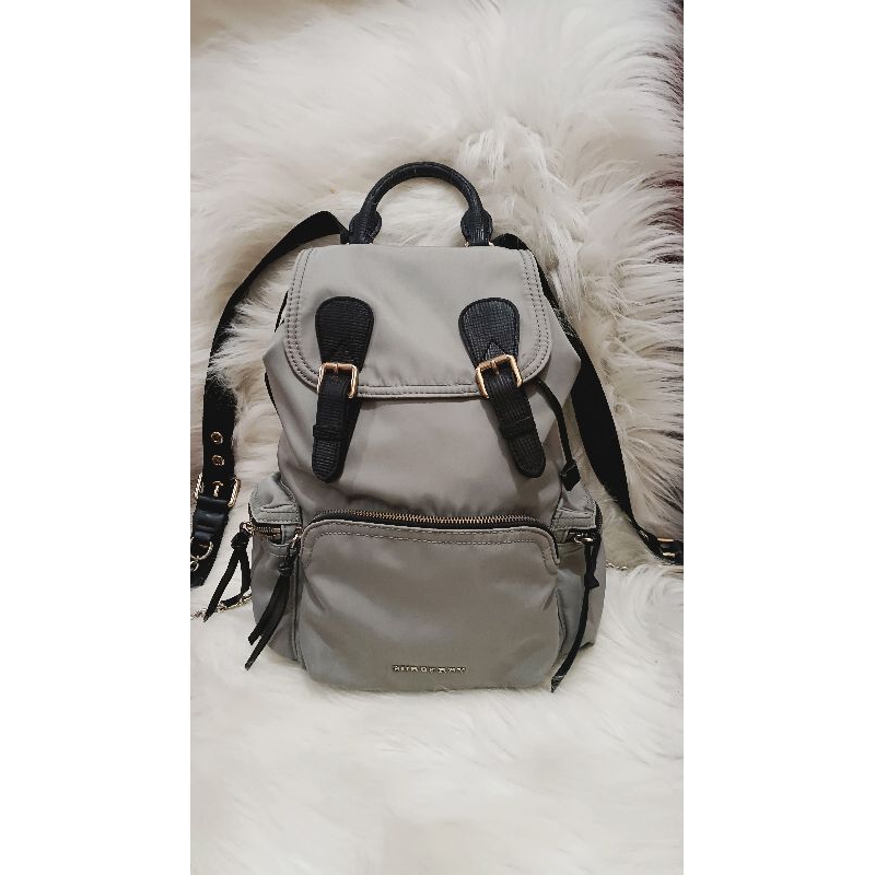 TAS RANSEL BURBERRY ORI ABU PRELOVED/RANSEL BURBERRY PL ABU ORI