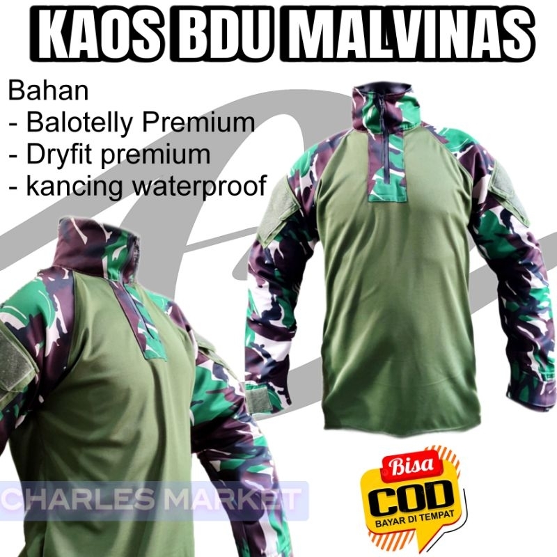 KAOS BDU MALVINAS - BDU COMBAT MALVINAS - BAJU BDU BALOTELI MALVINAS
