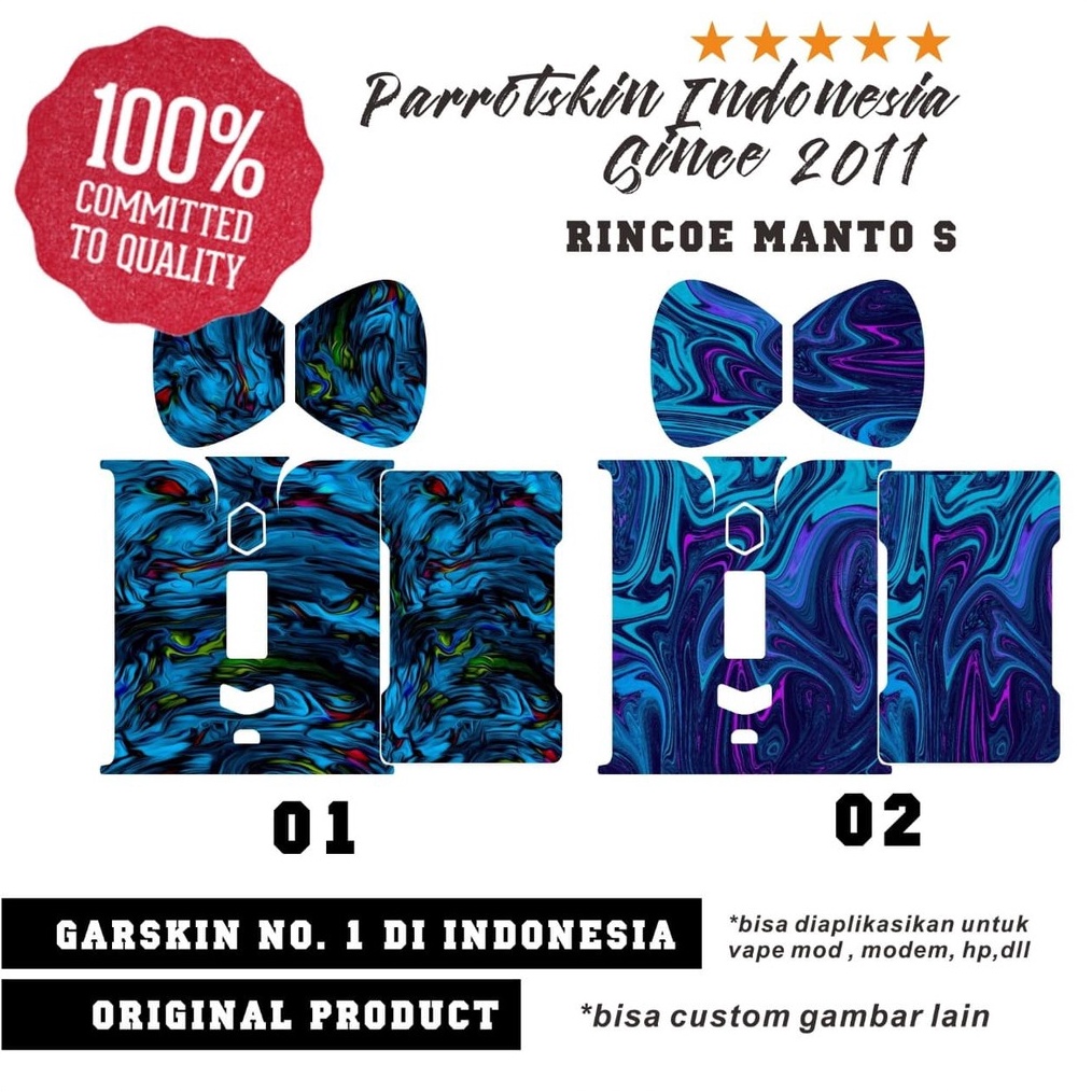 

PRODUCT TERKECE Garskin Skin sticker Manto S abstrak Edition sticker warp BISA CUSTOM