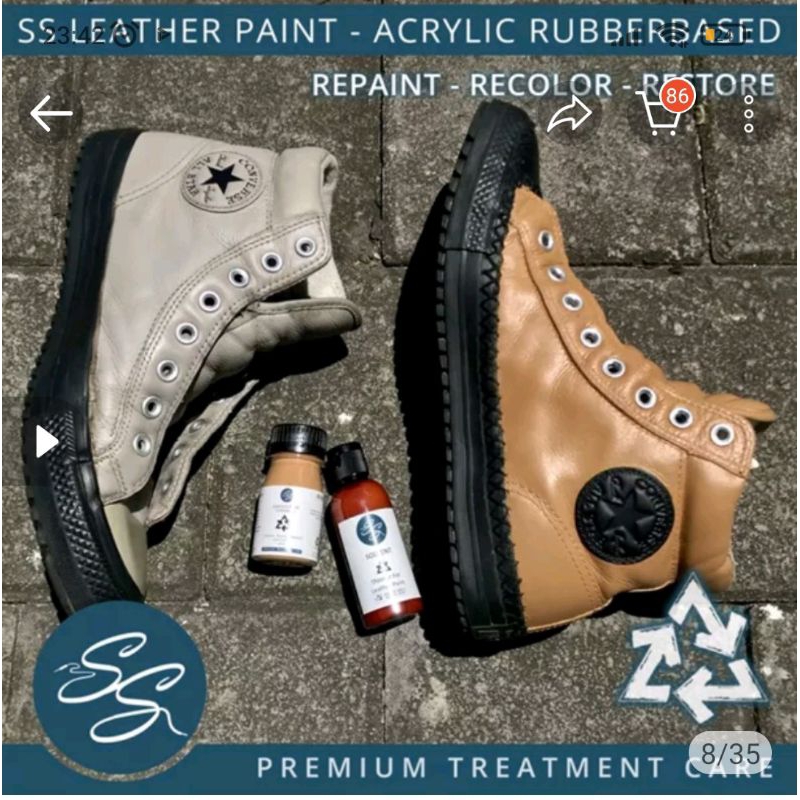 CAT KULIT 10 ml  / SSLEATRHERPAINT / CAT SEPATU / CAT JAKET / CAT TAS KULIT