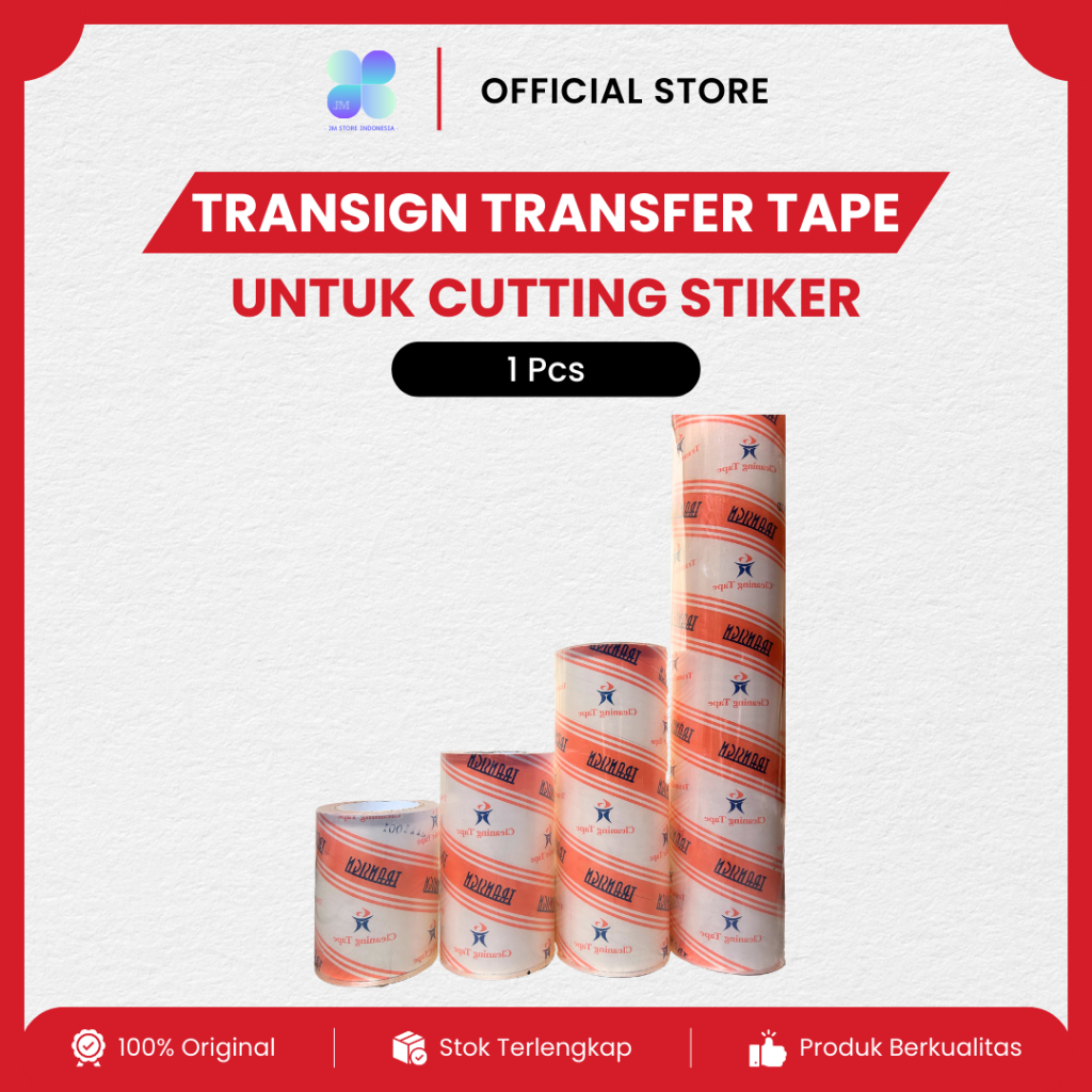 

Transign Masking Transfer Tape Bening Lebar 20 30 60 cm x 90 Meter