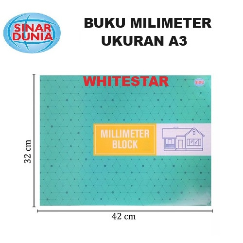 

buku milimeter / millimeter block sinar dunia sidu ukuran A3