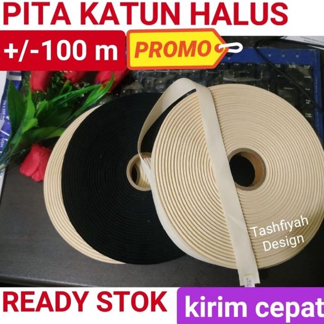 

FG2 Label pita katun polos 1 meter 1cm 2cm 3cm pita lebel katun halus